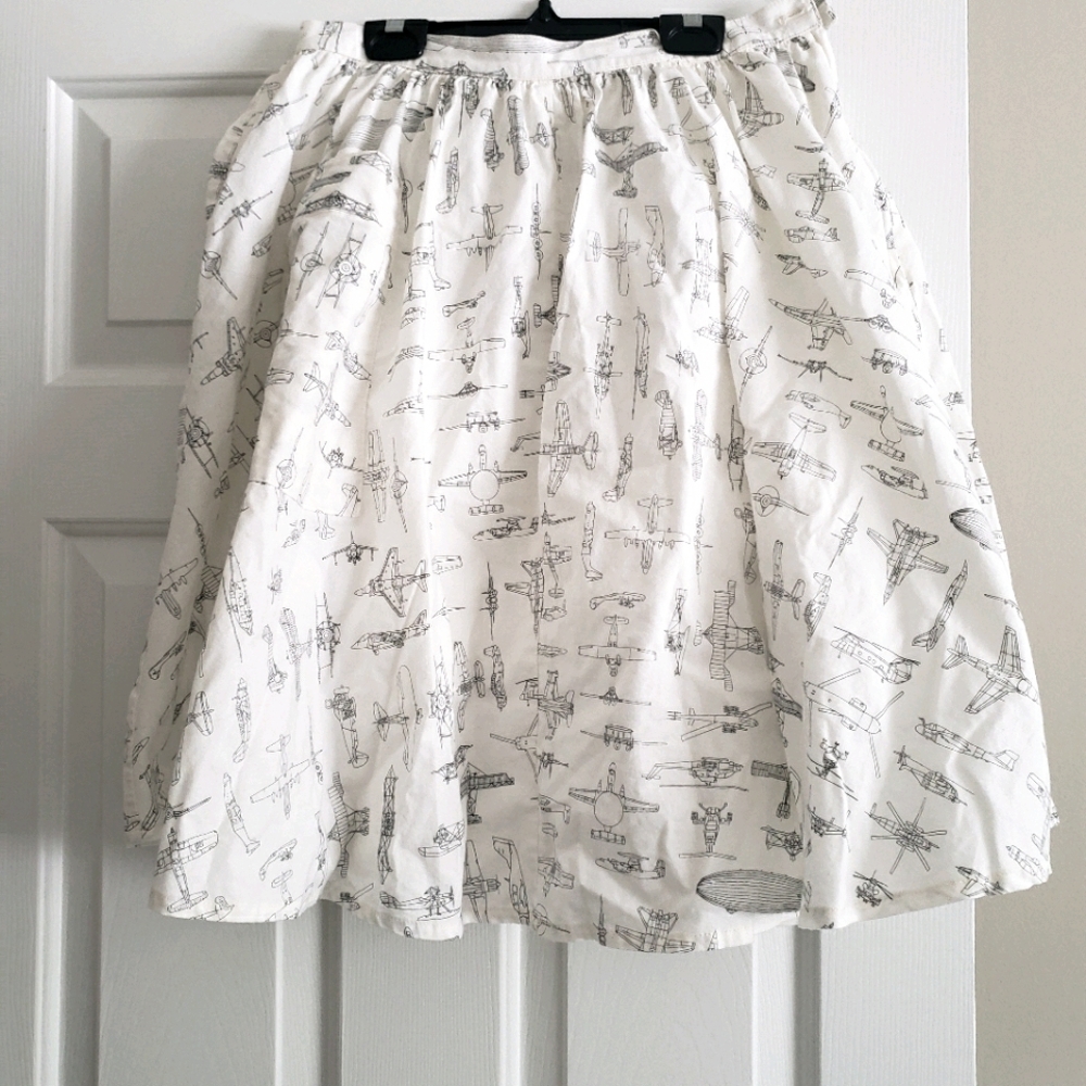 Modcloth Airplane Skirt